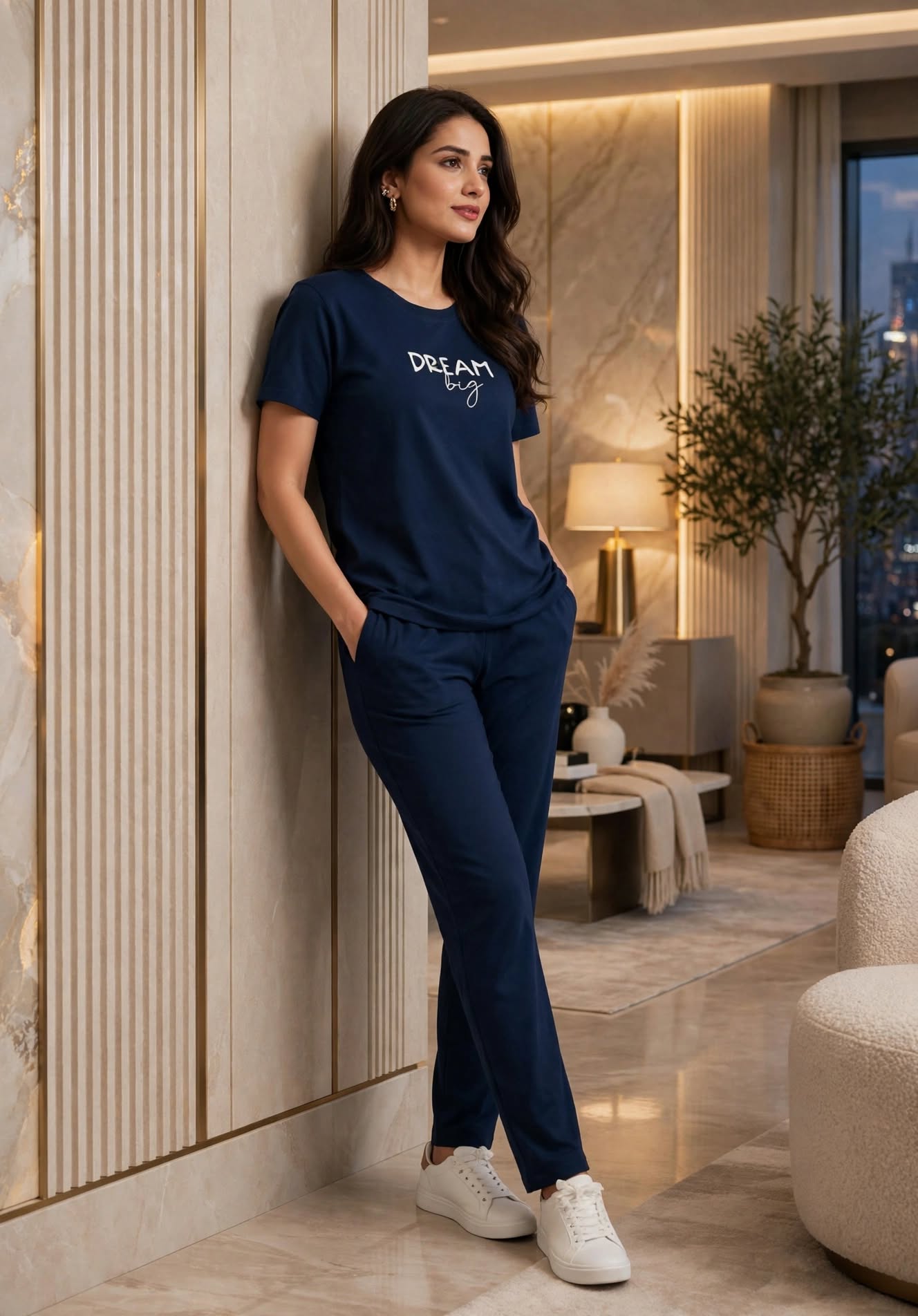 Midnight Dream Big - Navy Lounge Co-Ord Set